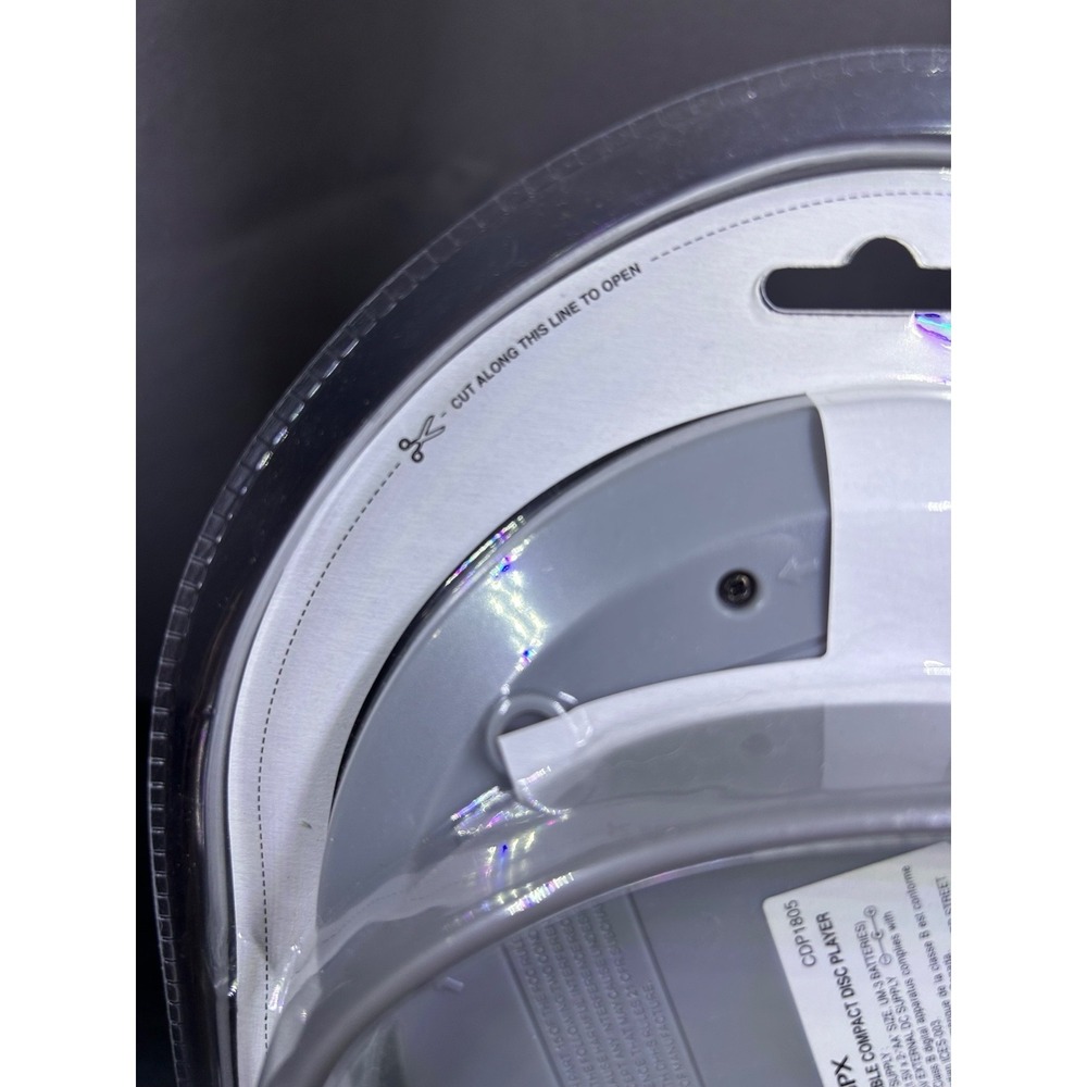 GPX CDP1805 Portable CD Player White Gray NEW FACTORY SEALED! CD/CDR/CDRW Player - Picture 5 of 8